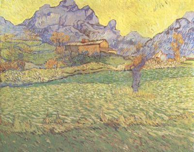 A Meadow in the Mounatains:Le Mas de Saint-Paul (nn04), Vincent Van Gogh